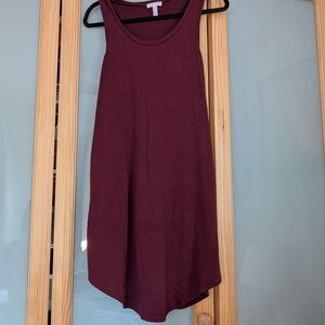 Sleeveless Burgundy Dress